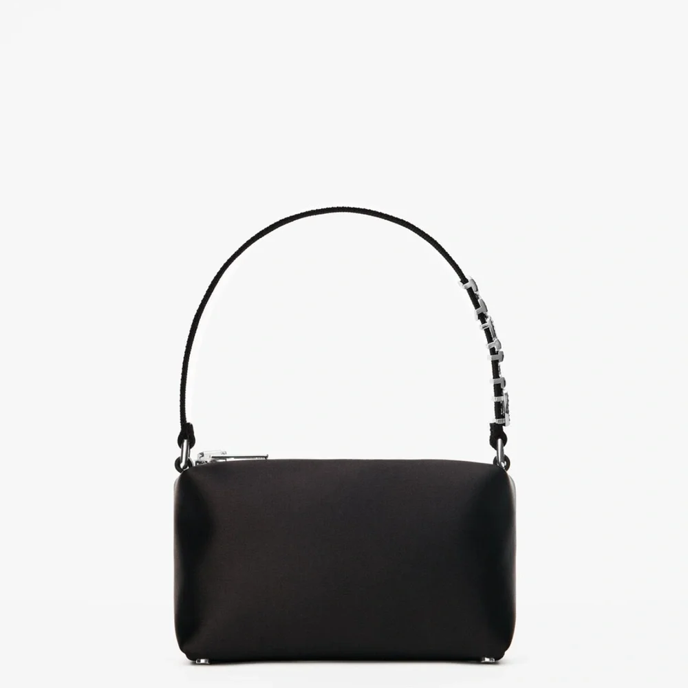Alexander Wang Black Shoulder Bag with Silver Accents - Picture 6 of 8